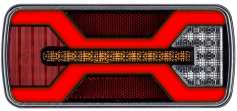 Lampa zespolona Led X SPIDER Bajonet 22x10cm canbus 12-24v przeciwmgielna L