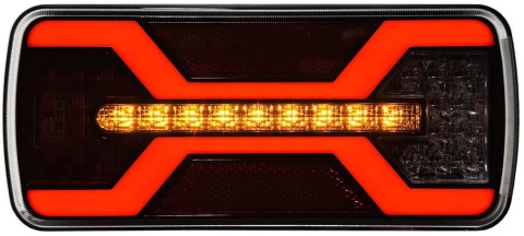 Lampa zespolona Led X SPIDER tylna przeciwmgielna 22x10cm canbus 12v 24v L