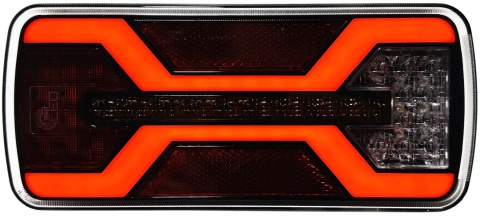 Lampa zespolona Led X SPIDER tylna światło cofania 22x10cm canbus 12v 24v P