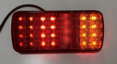 Lampa zespolona led tylna ECO 3F pozycja stop kierunkowskaz 22x10 12v 24v