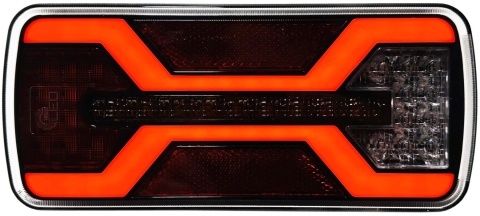 Lampa zespolona tylna Led X SPIDER Bajonet 22x10cm canbus 12-24v cofania P