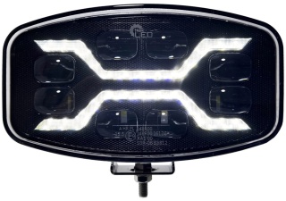Reflektor drogowy LED spider lampa dalekosiężna pozycja stroboskop 12V 24V
