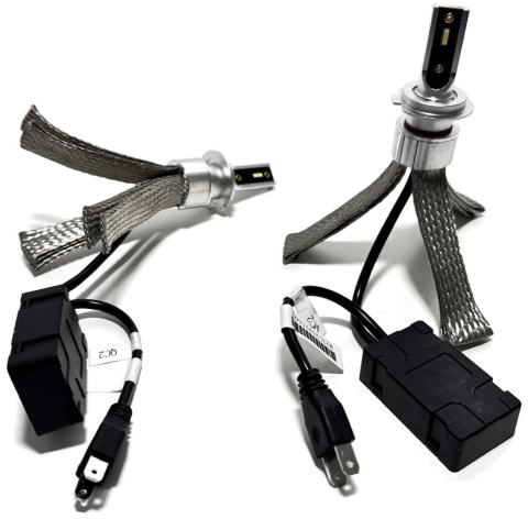 Żarówki samochodowe LED H7 FLEX+ 50w mijania drogowe canbus komplet 12V 24V