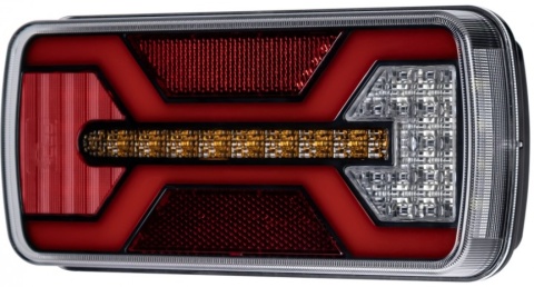 Zestaw 2x lampa tył zespolona LED X Spider bajonet 22x10cm canbus 12-24v