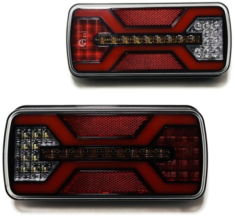 Zestaw 2x lampa zespolona Led X SPIDER tylna PM/COF 22x10cm canbus 12v 24v