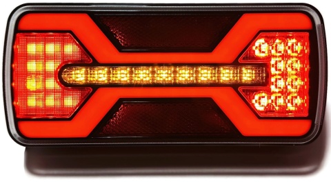 Zestaw 2x lampa zespolona Led X SPIDER tylna PM/COF 22x10cm canbus 12v 24v