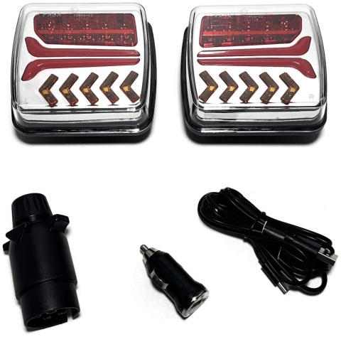 Zestaw bezprzewodowych lamp zespolonych LED tył na magnes wireless NEON