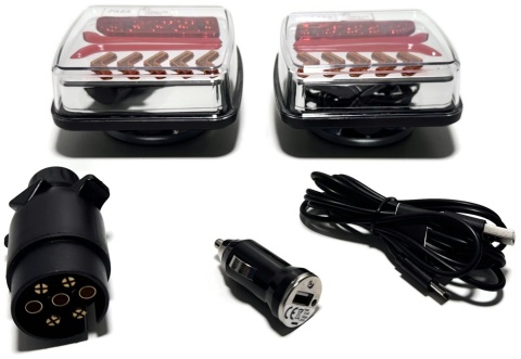 Zestaw bezprzewodowych lamp zespolonych LED tył na magnes wireless NEON