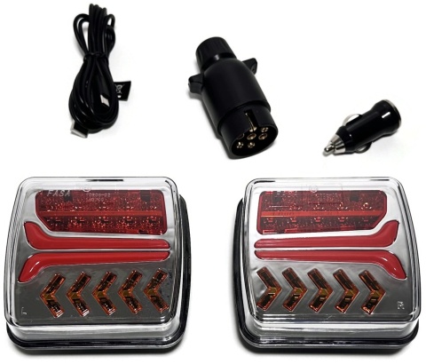 Zestaw bezprzewodowych lamp zespolonych LED tył na magnes wireless NEON