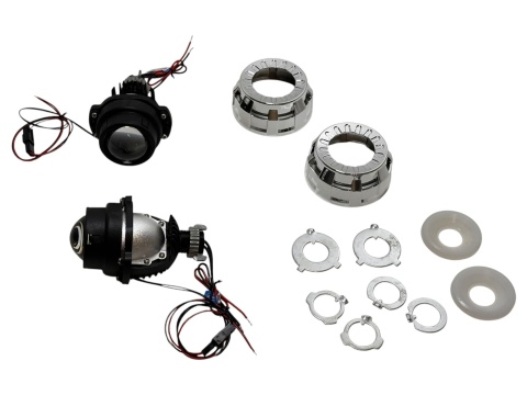Zestaw soczewek bi-led WST 1.8 cala do lamp z maskownicami najmniejsze małe