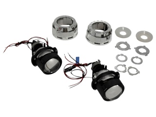 Zestaw soczewek bi-led WST 2.0 cale do lamp z maskownicami małe LED 12v