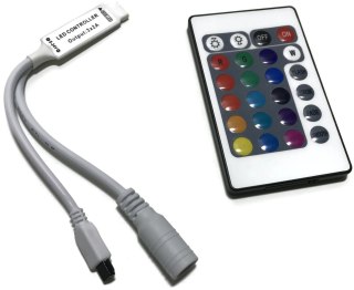 KONTROLER STEROWNIK LED RGB PILOT 24 PRZYCISKI 6A