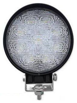 LAMPA ROBOCZA OKRĄGŁA 9 LED REFLEKTOR 27W 12V 24V