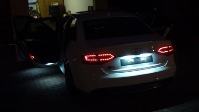 LAMPKI REJESTRACJI LED AUDI A3 A4 A6 A8 Q7 TABLICY