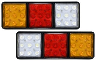 LAMPY ZESPOLONE LED TYŁ BUS TIR ARW PARA 12V 24V