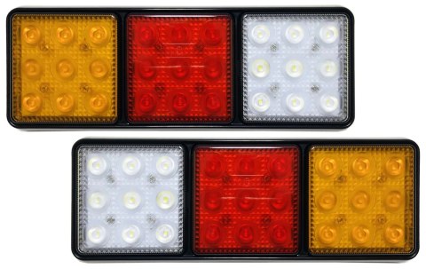 LAMPY ZESPOLONE LED TYŁ BUS TIR ARW PARA 12V 24V