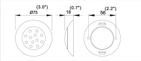 OCZKO LED LAMPKA LAMPA DOM PODBITKA B. ZIMNY 12V