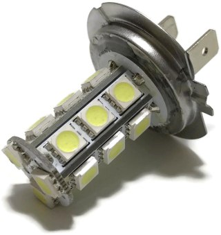 ŻARÓWKA LED H7 SMD 5050 ŚWIATŁA DZIENNE DRL 12V