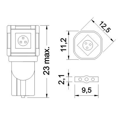 ŻARÓWKA POSTOJÓWKA LED SMD 5050 W5W T10 R10 12V