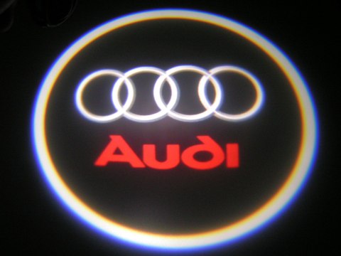 LED LOGO PROJEKTOR AUDI LAMPKI DRZWI 12V OTWORNICA