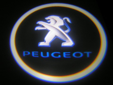 LED LOGO PROJEKTOR PEUGEOT LAMPKI 12V OTWORNICA