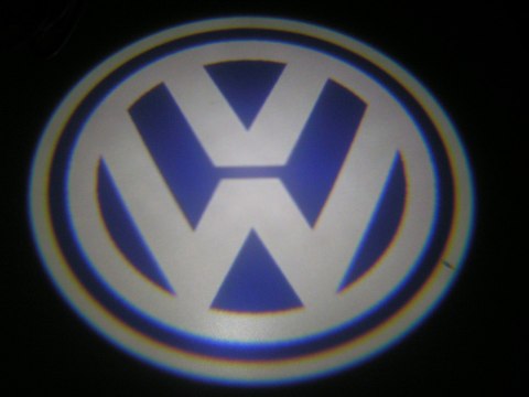 LED LOGO PROJEKTOR VW VOLKSWAGEN + OTWORNICA 12V