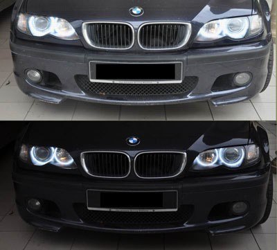 RINGI LED COB BMW E36 E39 E38 E46 XENON DZIENNE