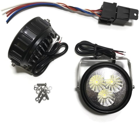 ŚWIATŁA DZIENNE 3 LED DRL AUTOMAT OKRĄGŁE 12V 24V