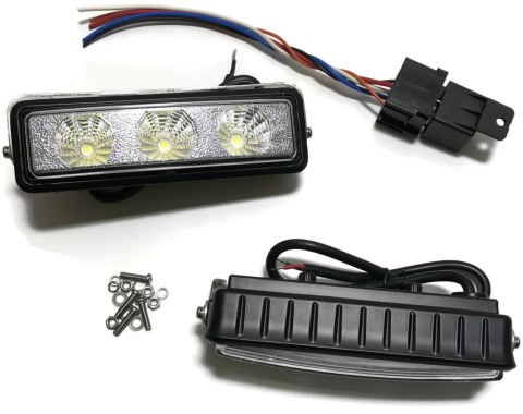 ŚWIATŁA DZIENNE DRL 3 LED RL AUTOMAT MOCNE 12V 24V