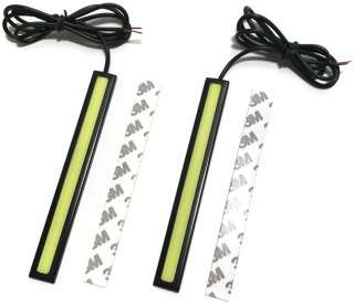 ŚWIATŁA DZIENNE DRL PASEK LED COB PŁASKI 12V 14cm