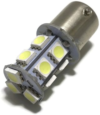 ŻARÓWKA LED BA15S SMD 5050 R5W POZYCYJNA BIAŁA 12V