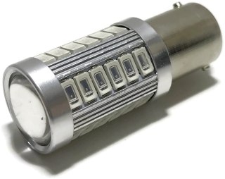 ŻARÓWKA LED SMD 5630 BA15S P21W CZERWONA STOP 12V