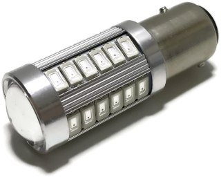 ŻARÓWKA LED SMD BAY15D DWUWŁÓKNOWA CZERWONA 12V