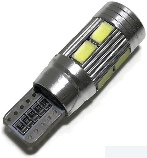 ŻARÓWKA LED W5W 10 SMD 5630 CANBUS SOCZEWKA 12v