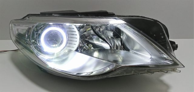 LAMPY VOLKSWAGEN PASSAT CC - SOCZEWKI BIXENON Z RINGIEM