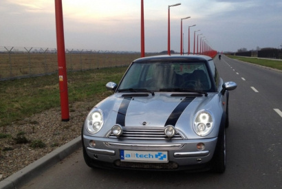 Lampy Mini Cooper z soczewkami bixenon i ringami SMD